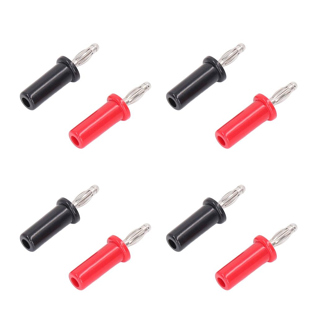 10 Seturi Mufă Banană 4mm Alamă Lipire Conector Tată Tip Lanternă Roșu și Negru J.10013