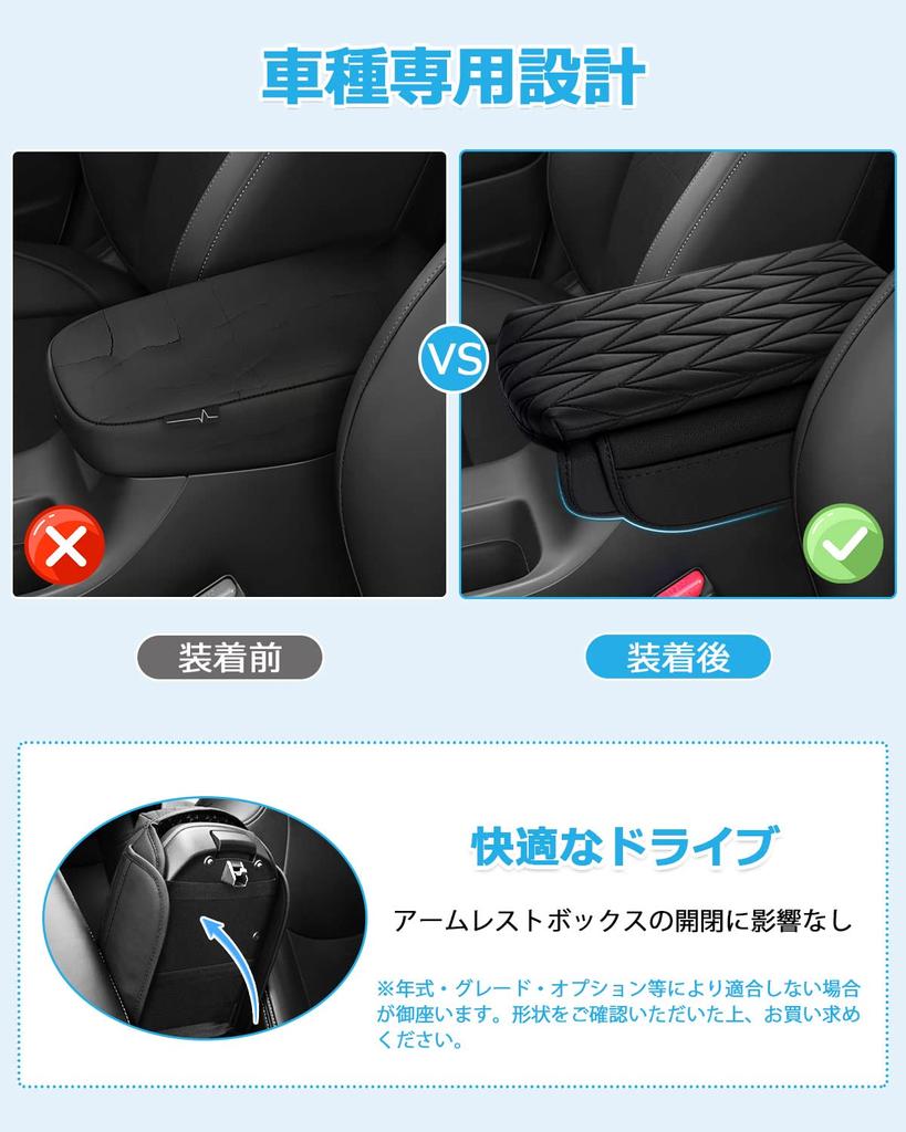 LIMSTYLE Honda New Vezel RV Series Armrest Cushion Armrest Cover VEZEL RV3 RV4 RV5 RV6 Type April Armrest Pad Console Box Protection With Pockets On