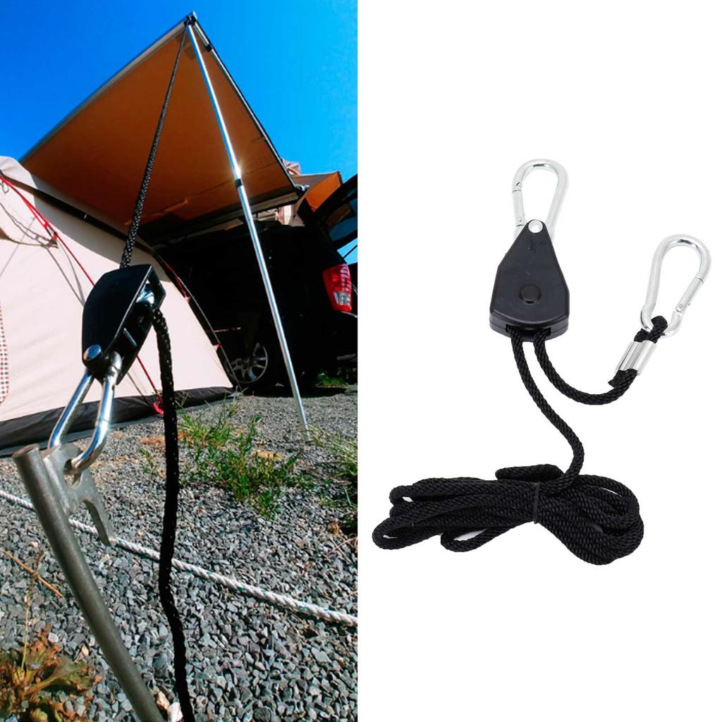 Pulley Adjustable Rope Buckle Tent Canopy Rope Stop Buckle for Outdoor Camping Supplies