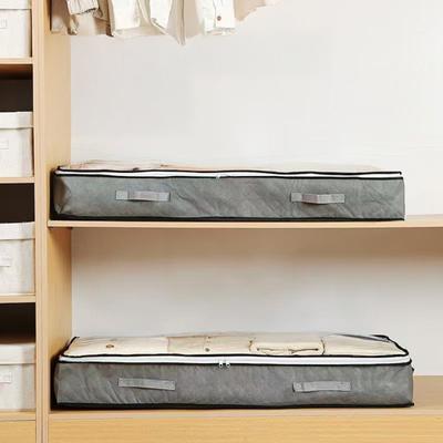 Under Bed Storage Bag Quilt Bag with Transparent Cover Dust Proof Wardrobe Organizer for Clothes Sheets Home Dormitory Closet