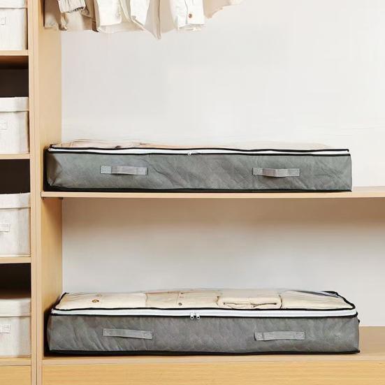 Úložná taška pod postel Taška na přikrývku s průhledným krytem Prachotěsný organizér do šatníku na oblečení Prostěradla Domov Kolej Šatník