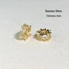 14k Gold-Plated Color-Preserving Crystal Spacer Beads for DIY Bracelets and Necklaces