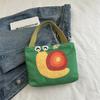 Süße Mini-Canvas-Tasche Koreanischer Stil Tragbare Damen-Handtasche Lunchtasche Cartoon Geldbeutel Kopfhörer-Aufbewahrungstaschen Lunchtasche