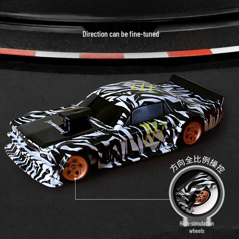 1:43 Scale Four-Wheel Drive Drift RC Car, Rechargeable Electric Mini Racing Toy for Kids