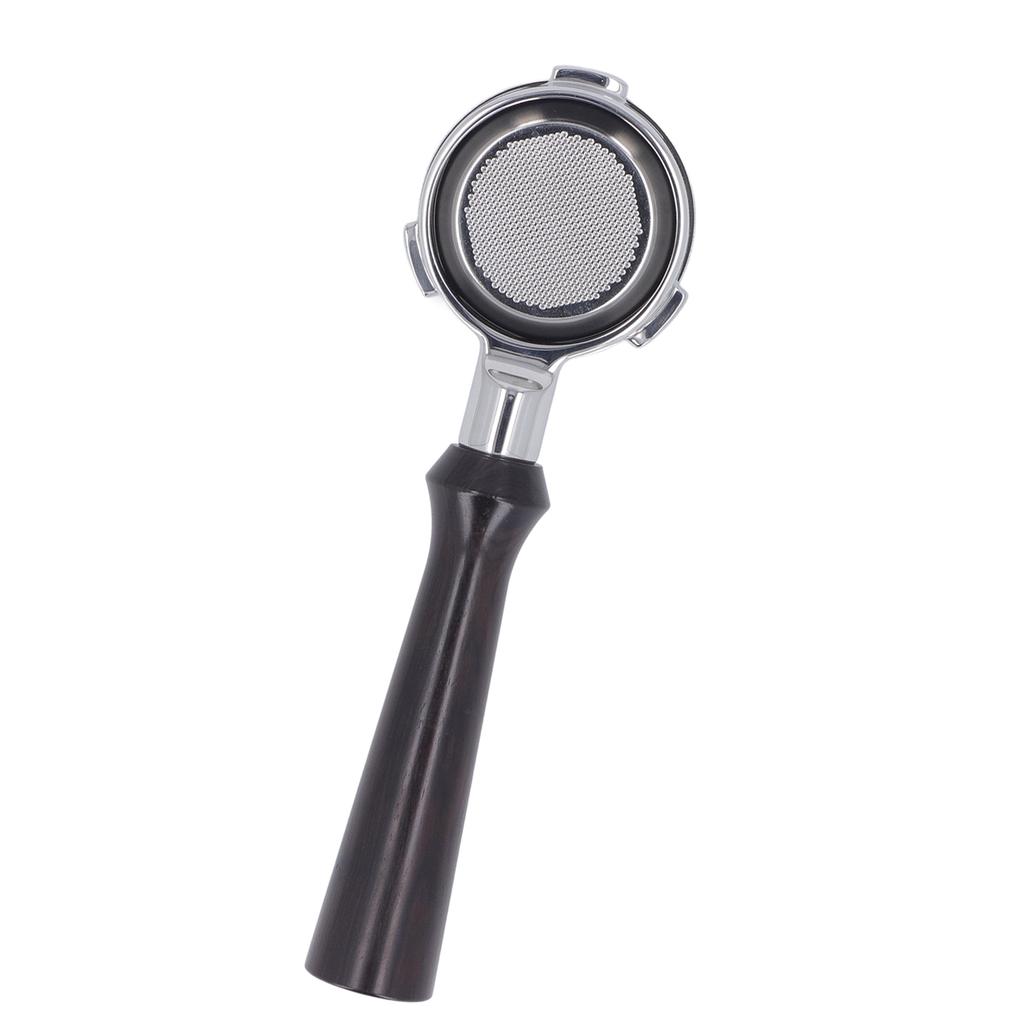 58 mm bottenlös portafilter Trähantag Rostfritt stål Korg Avtagbar 3-öron Kaffeporfiter för Barsetto