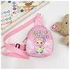 Baby Printed Three Children Shoulder Bag Outdoor Cartoon Crossbody Bag Chest