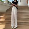 Women's Wide-Leg Mesh Split Pants – Spring/Summer 2026 Style, Sun Protection, Loose Fit, Straight Long Casual Pants