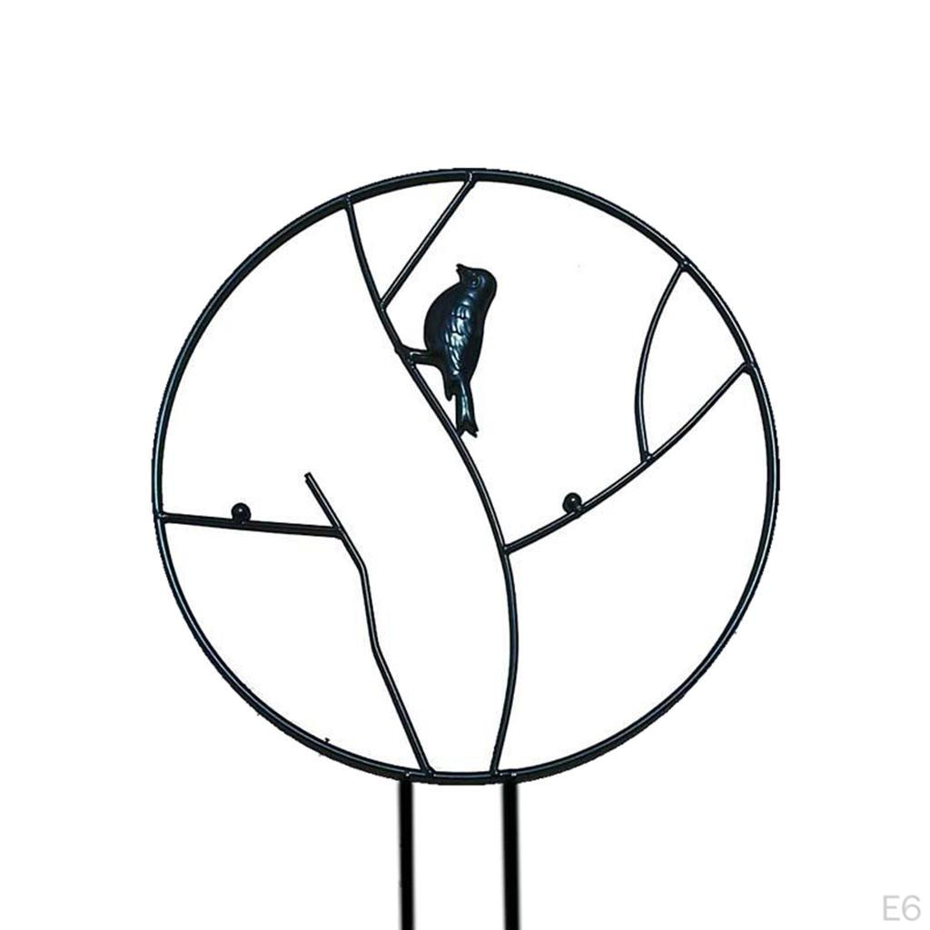 Garden Metal Trellis, Round Trellis for DIY Potted Climbing Support, Flower Rose Vines Ivy