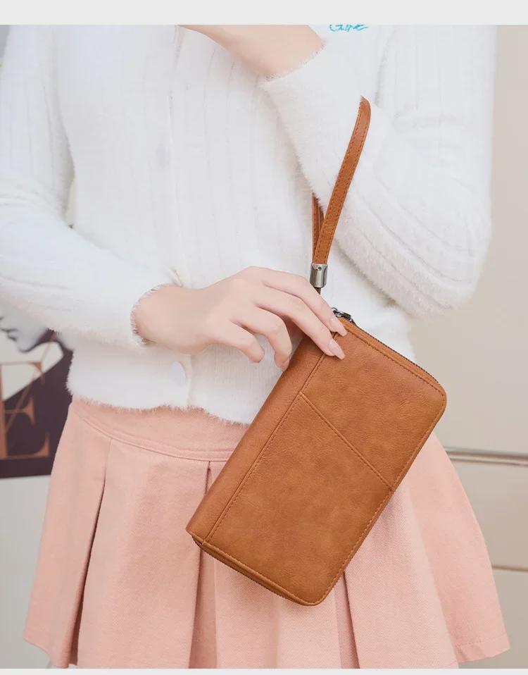 RFID Anti-Magnetic Passport Wallet with Zipper and Multifunctional Storage