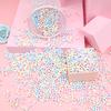 25g Macaron Color Foam Ball Gift Box Filler - Heart and Meteor Ball Design