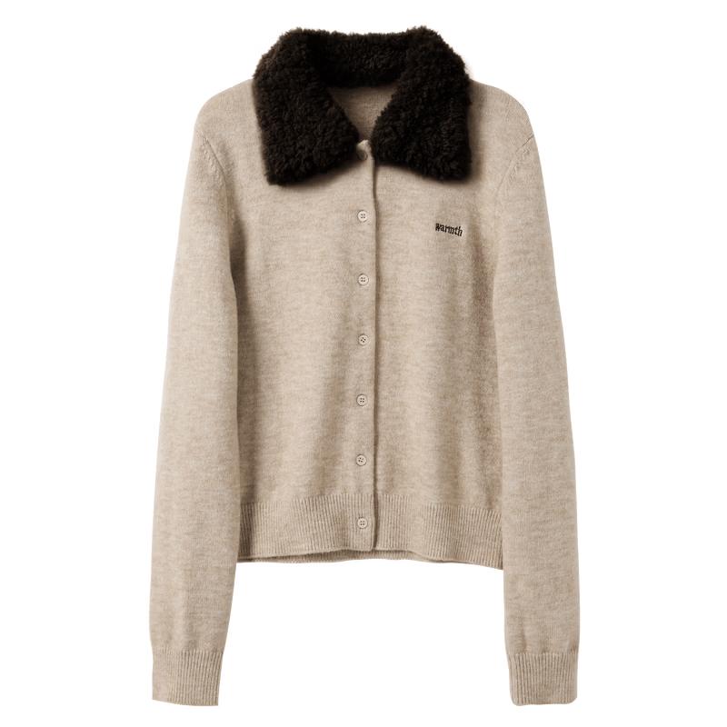 Sancai Winter Embroidered Knit Cardigan