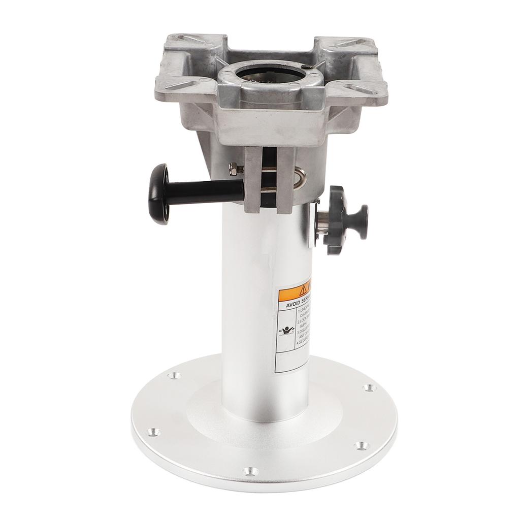 Marine Adjustable Seat Pedestal Manual 330‑480mm 360 Degree Swivel for RVs Yachts Boats