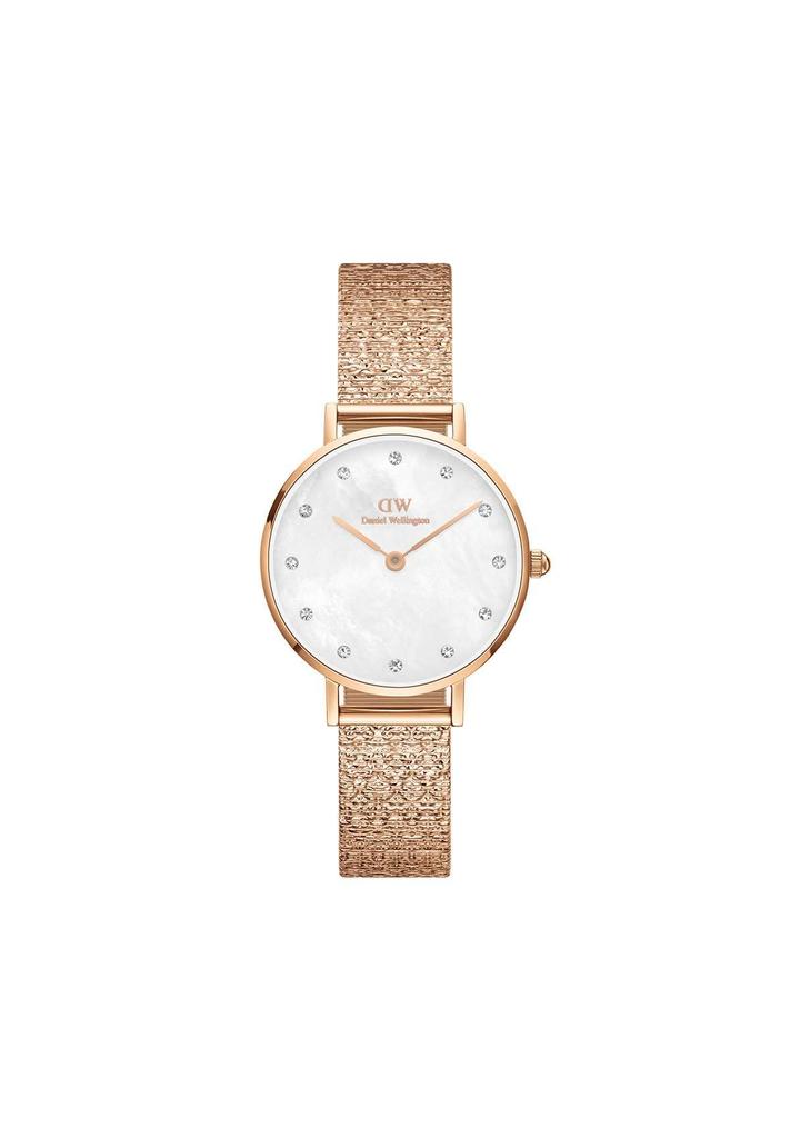 DANIEL WELLINGTON Petite 28 Pressed Studio Lumine MOP White Crystal DW Uhr Perlmutt Uhr Geschenk für Sie Markenuhr Schlichte Luxusuhr