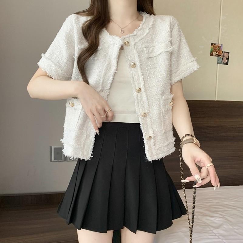 Women's French Noble Bouclé Slimming Cardigan Jacket - 2026 Spring/Autumn Collection