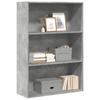 VidaXL Bookcase Concrete Grey 80x30x114 Cm Engineered Wood, Shelf, Bookshelf, Book Support, Cabinet of 857934