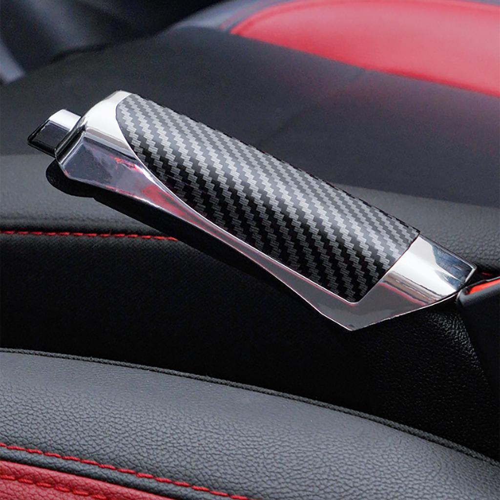 Carbon Fiber Car Carbon Fiber Handbrake Cover Protective Sleeve Hand Brake Protection Car Interior Accessories