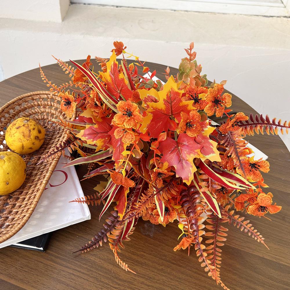 Autumn Artificial Plant Eucalyptus Persian Grass Fern Fake Flower Home Decoration Fake Flower Shooting Arrangement Landscaping
