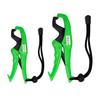 2Pcs Floating Fish Lip Gripper Set Ergonomic Handle Safety Locking Mechanism Non-Puncture Fish Control Pliers Tools with Lanyard
