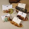 Colorful Resin Earrings Set  Pearl Hoop Candy Color Metal Mix Match 2024 New Style for Women Wedding Party Earrings