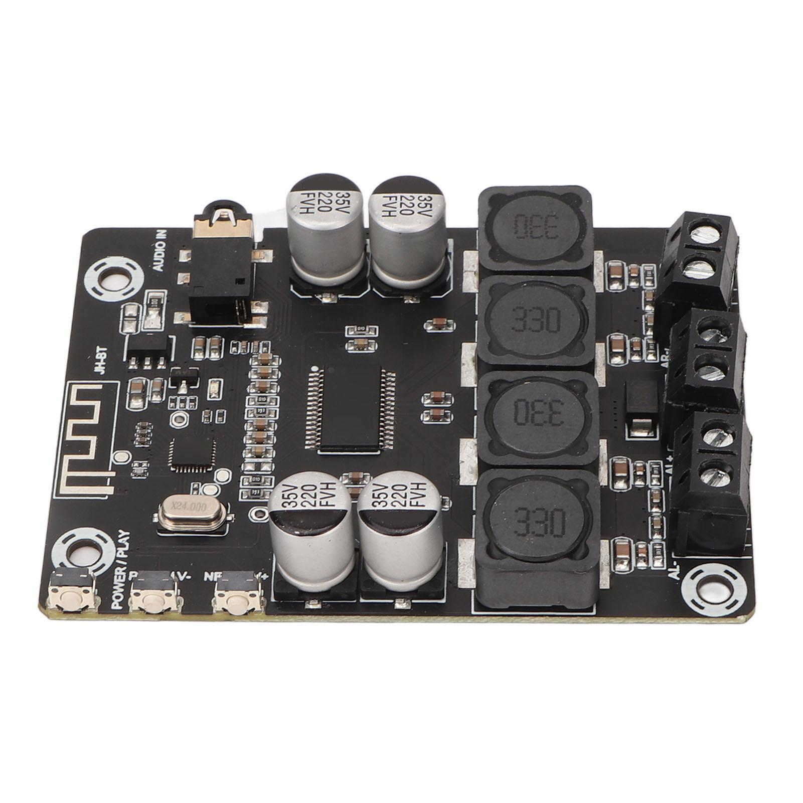 

Digital Amplifier Board 12V‑28V DC Dual Channel 45W Bluetooth Amplifier DIY Module for Speaker