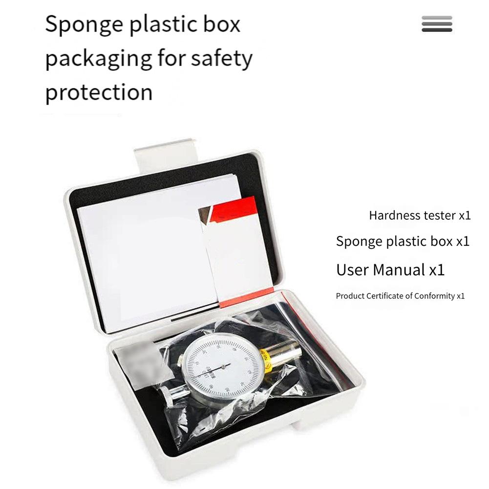 Lab Testing Quality Inspection Shore Hardness Meter Measuring Hardness Of Materials Hardness Tester Stainless Steel Construction