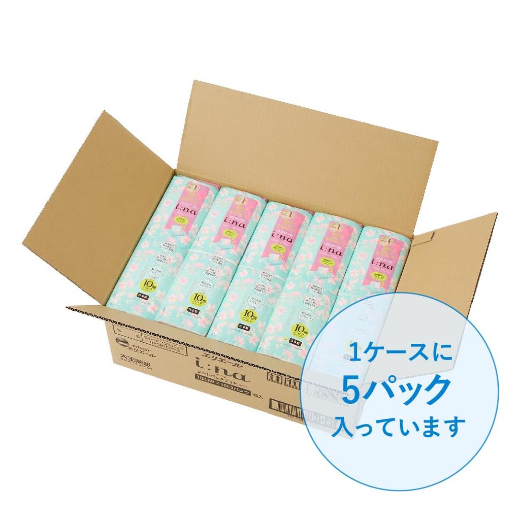 Elleair Soft Pack Tissue 150 pairs x 50 packs ina [half case]