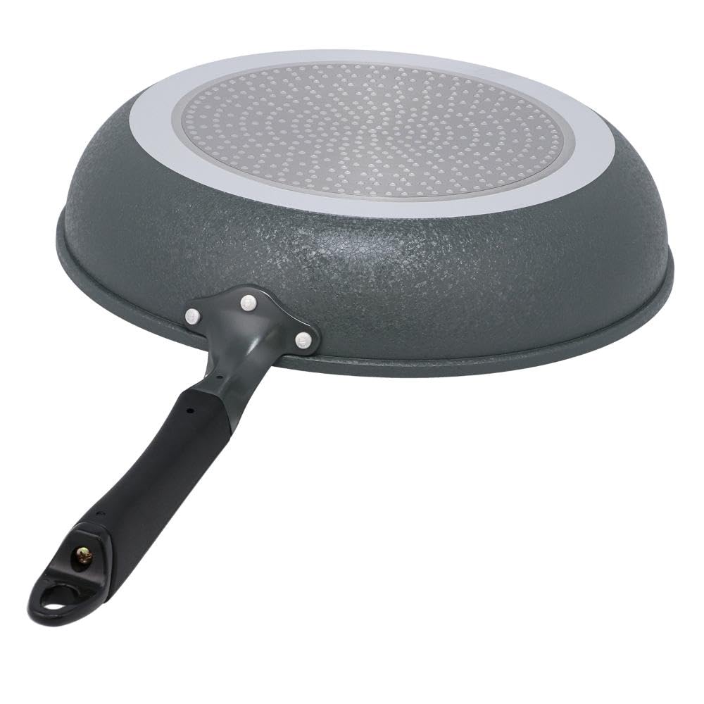 LIV PLUS Frying Pan 30cm Ceramic IH and Gas Stove Compatible Dark Gray ND-3614 Arietta Ceramic