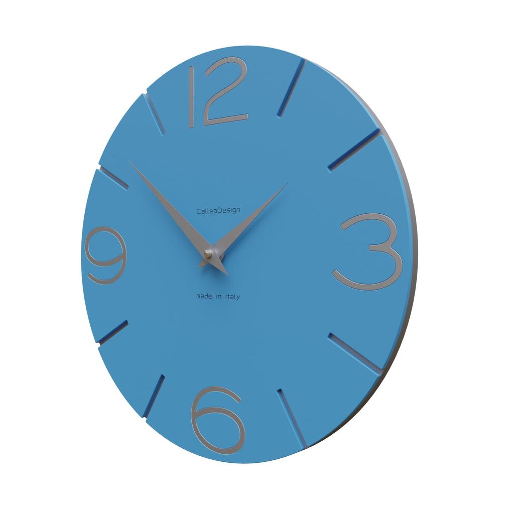 CalleaDesign SMILE Wall Clock Light Blue