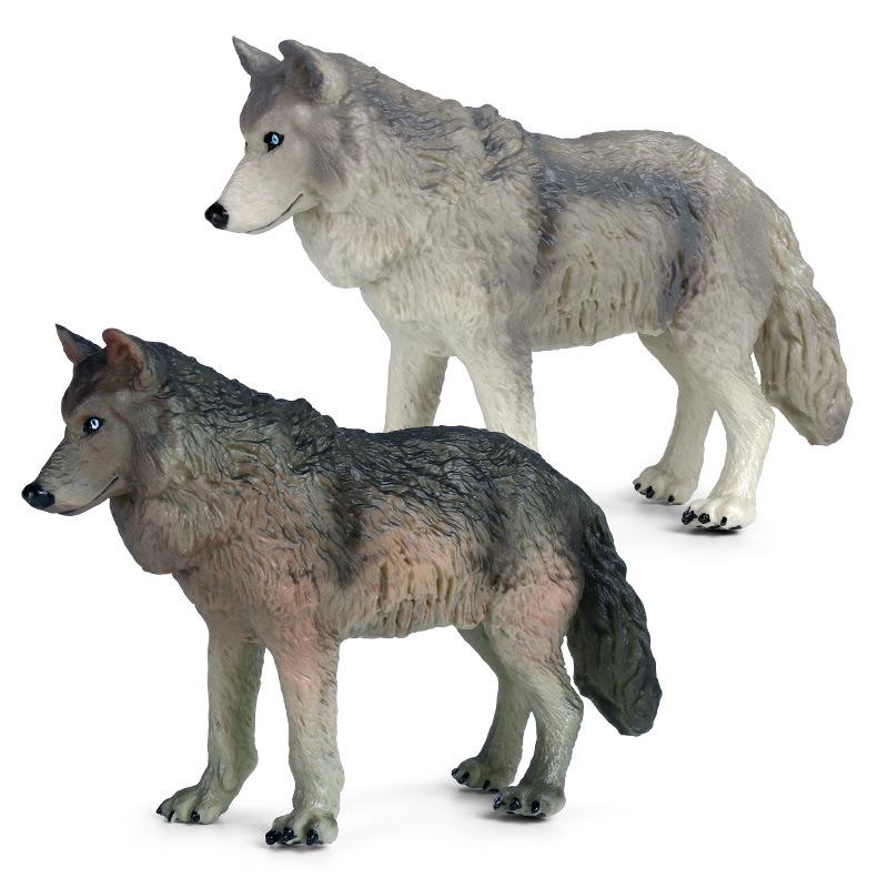 Wild Tibetan Wolf Children's Cognition Model - Large Gray Wolf Ornament