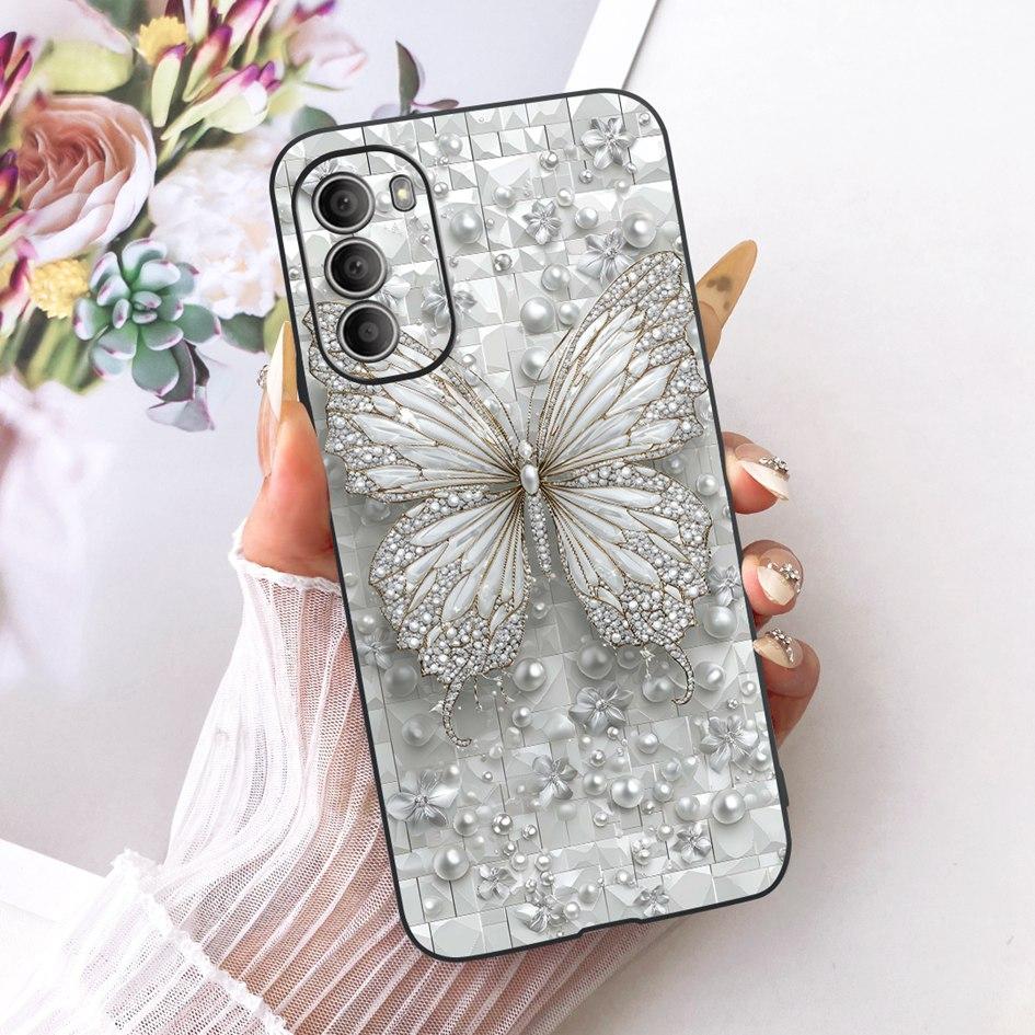 Hülle Für Motorola Moto G51 5G Cover XT2171-2 XT2171-1 Beliebte Blume Weiches TPU Silikon Handyhülle Für Moto G31 G71 5G G 51 Schale