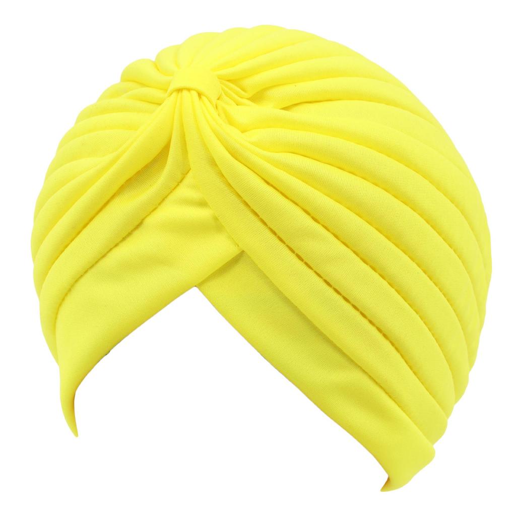 Versatile Solid Color Women's Baotou Hat with Striped Bottom