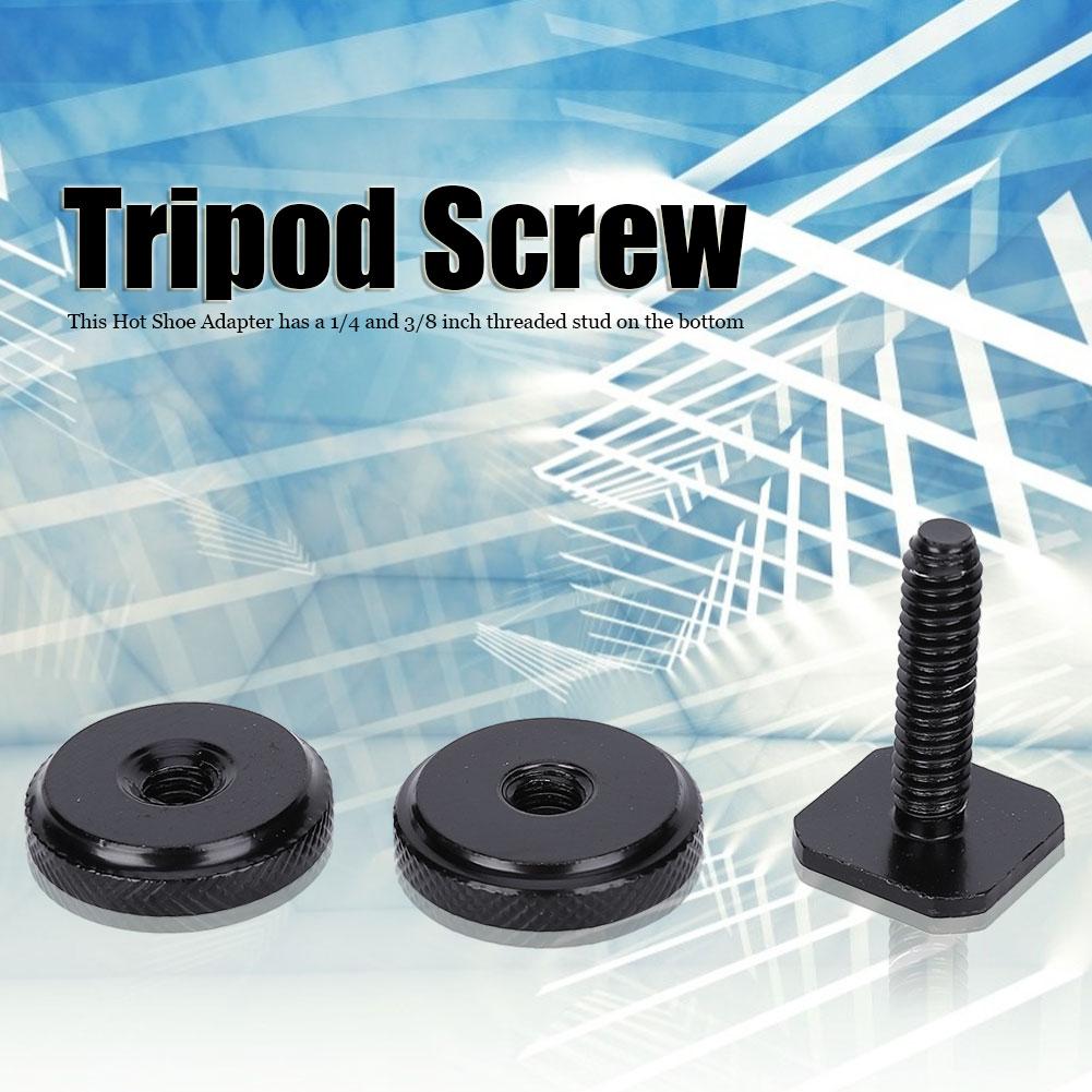 1Celsius4  And 3Celsius8  Tripods Screw To Flash Hot Shoe Mount Adapter For Camera Camcorder
