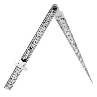 Adjustable Feeler Gauge High Precision Gap Gauge Depth Ruler Tapered Ruler Taper Welding Gauge Measuring Tool