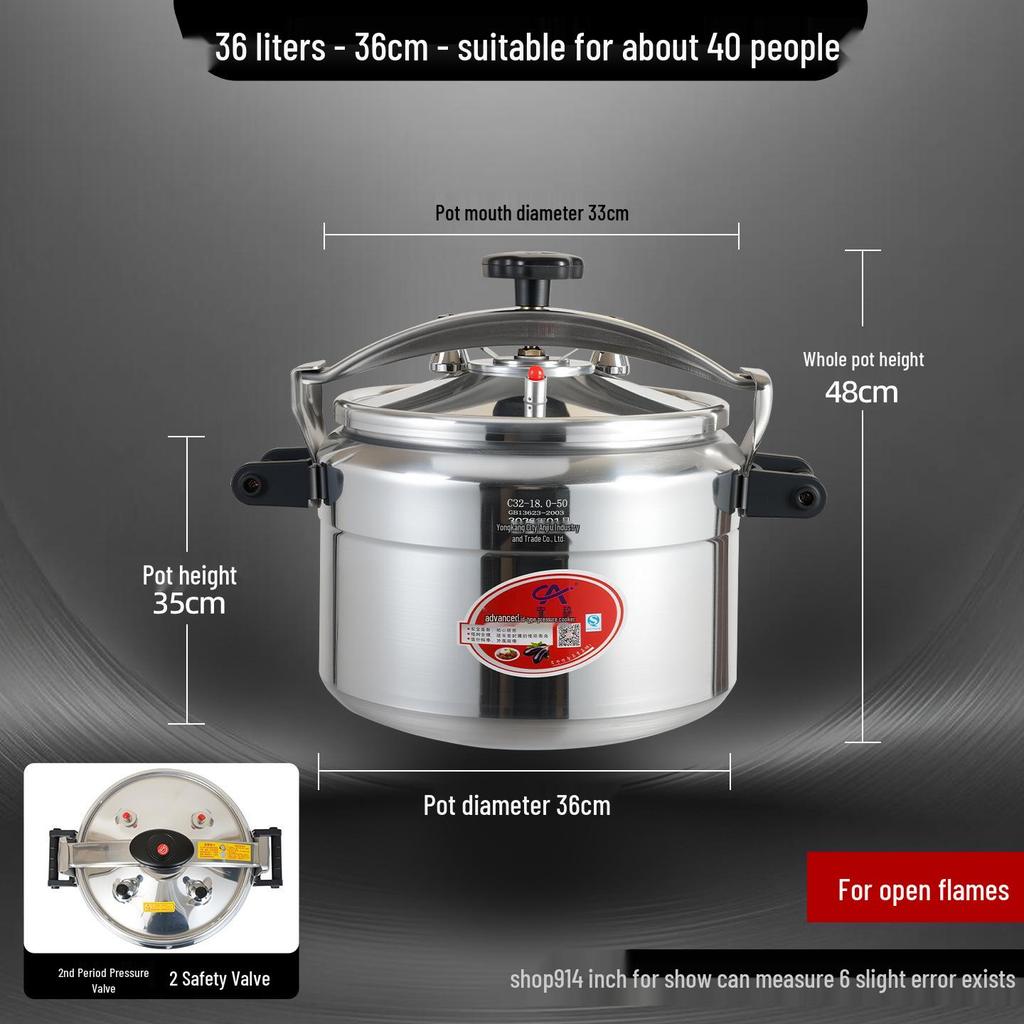 Universal Explosion-Proof High-Capacity Pressure Cooker for Commercial, Restaurant, and Catering Use
