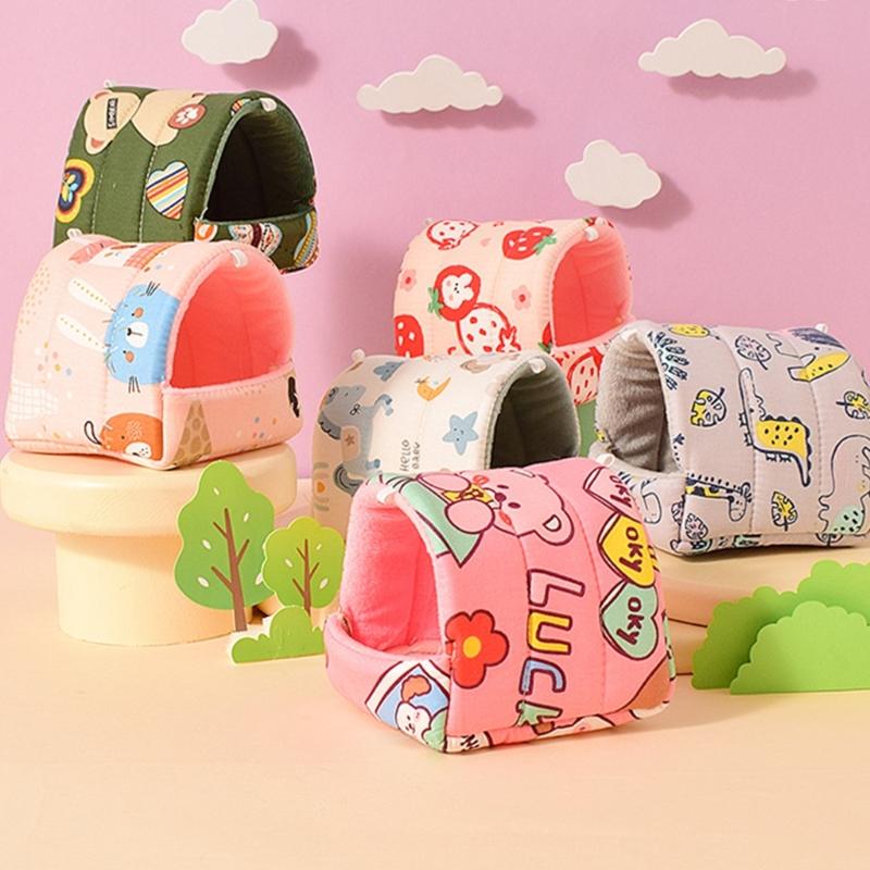 Hamster Habitat Shelter Rabbits Toy Soft Bed House for Hamster for Guinea Pigs, Gerbils Molar Toy Bed