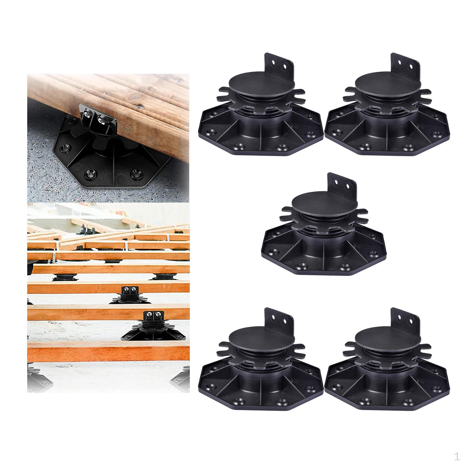 

5Pcs Floor Professional Accessories Easy to Install Durable Weatherproof Supply PP Tool Pedestal 3cm to 6cm