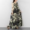 DIMANAF 2026 Women Plus Size Summer Beach Lady Long Dress Vest Sleeveless Vintage Loose Oversize Maxi Print Sundress Clothing
