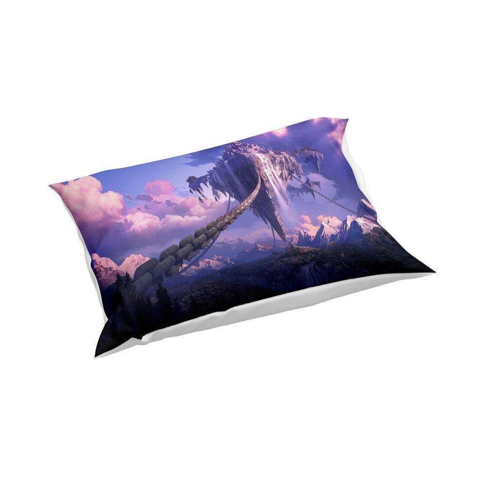 Dream Landscape 3D Digital Printing Three-Piece Quilt Cover Sheet Kit