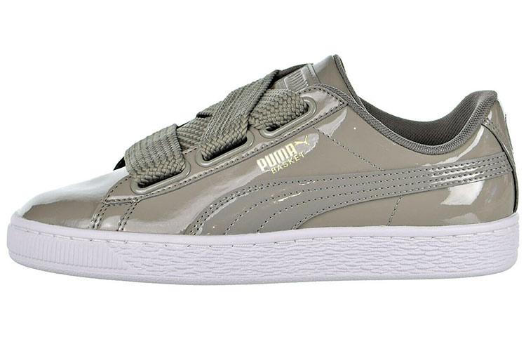 PUMA Basket Heart Patent Silver/Grey Women s 363073-12 41