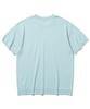 KNITTED Cool Summer Essential Round Short Sleeve Knit Tee Sky Blue