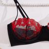 New Pattern Mesh Embroidery Perspective Underwear Set Women's Underwear Bra Underwear Set