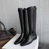 Single Shoes, Square-toed Shoes, Belt Buckle, Thick-soled Boots, Women's Shoes