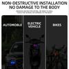Motocykly Auto Mini LED Bezdrátové výstražné světlo Výstražné světlo proti krádeži Zabraňuje kolizi zezadu Solární stroboskop Auto příslušenství