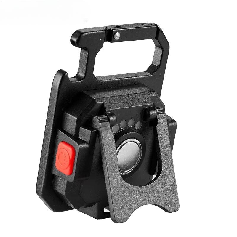 Outdoor Super Mini Portable LED Flashlight Keyring Rechargeable Multi Light Source Lamp with Magnet Bottle Opener Flashlight