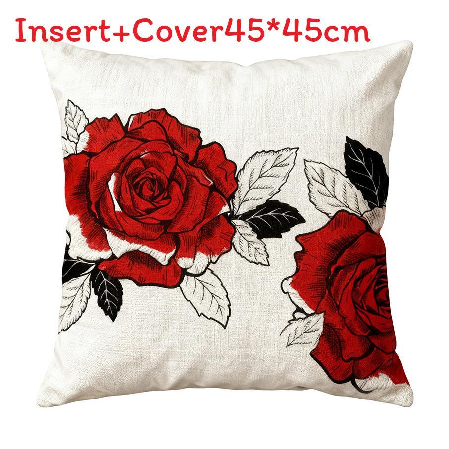 New Chinese Style Heart Decor Cushion Cover With Plush Material For Living Room Gift