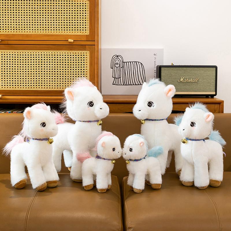Soft Horse Doll With Pp Cotton Filling For Kids Birthday Present And Bedroom Decor