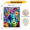 Disney oil painting art painting kit Monsters Inc handmade diy gift home decoration wall art supplies canvas acrylic paint craft set