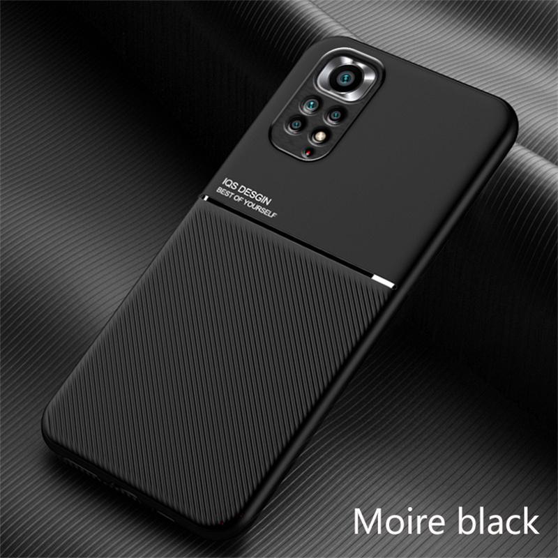 Luxury Leather Texture Phone Case For Xiaomi Redmi Note 11 4G Global 11S Redmi Note 10 Pro 10S Build-in Magnet Protection Cover