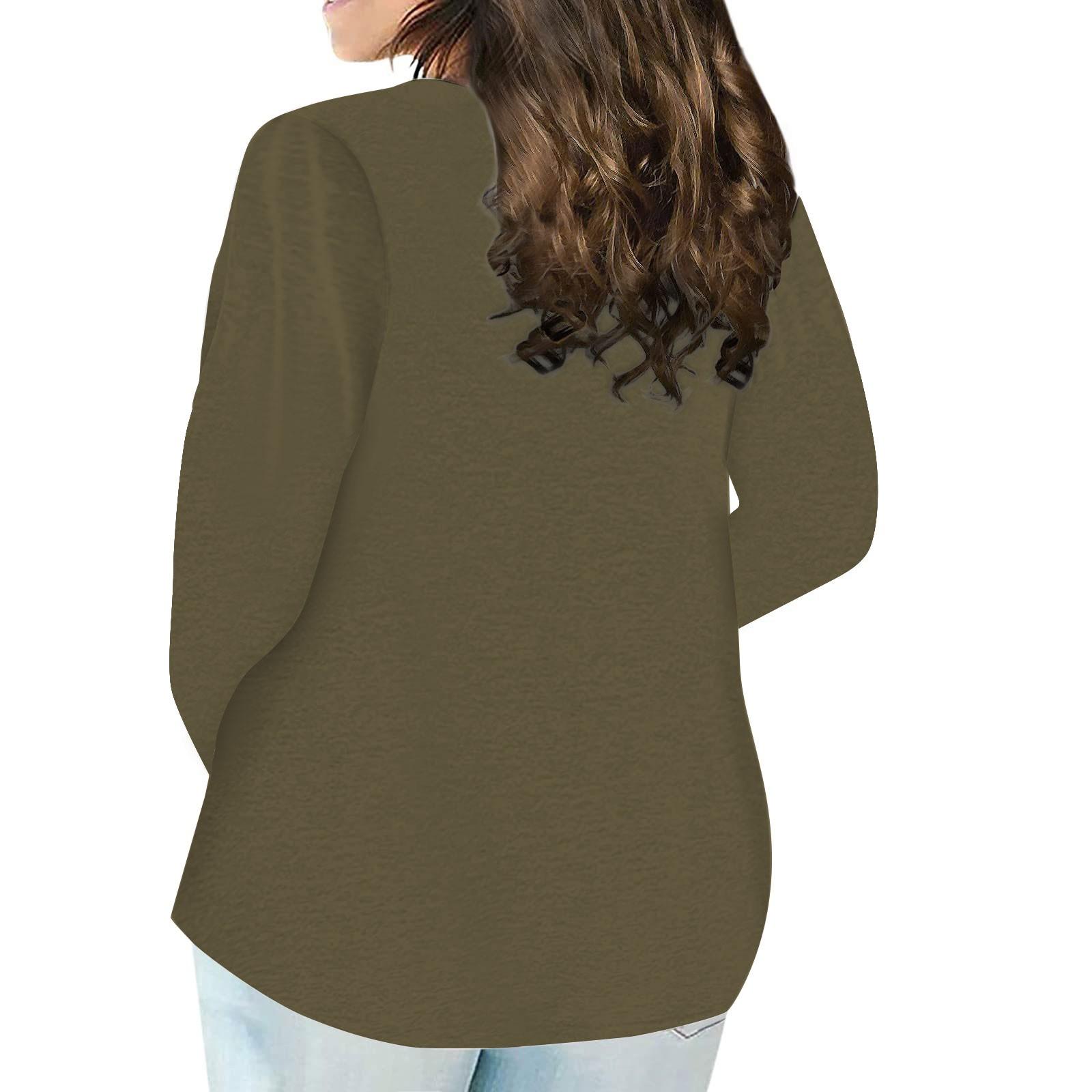 Женская футболка больших размеров с воротником на пуговицах — фото 5