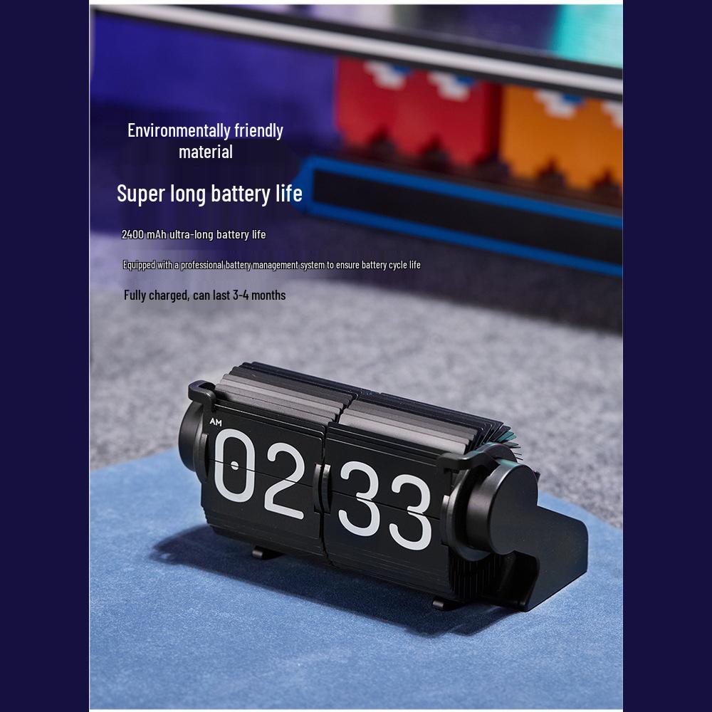 Time Flow Ring: Creative Smart Desk Clock with Automatic Time Correction and Multifunctional Alarm